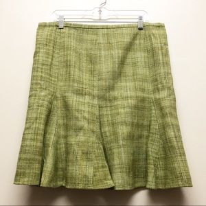 BCBG Tweed Knee Length Plaid Trumpet Skirt…
